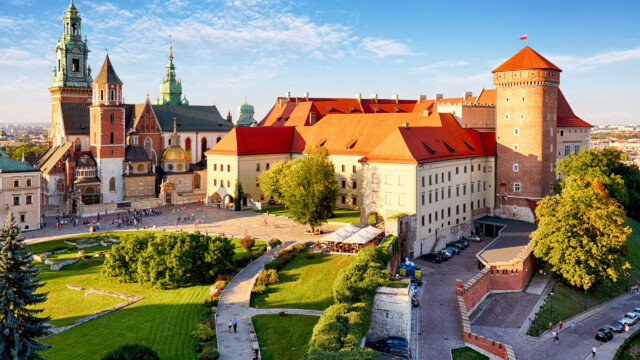 Krakow - Wawel castle at day